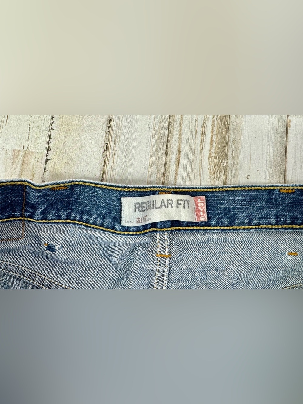 Vintage Levis 505 Pants Jeans Men 40x30 Denim Stretch Blue Straight - Picture 4 of 12